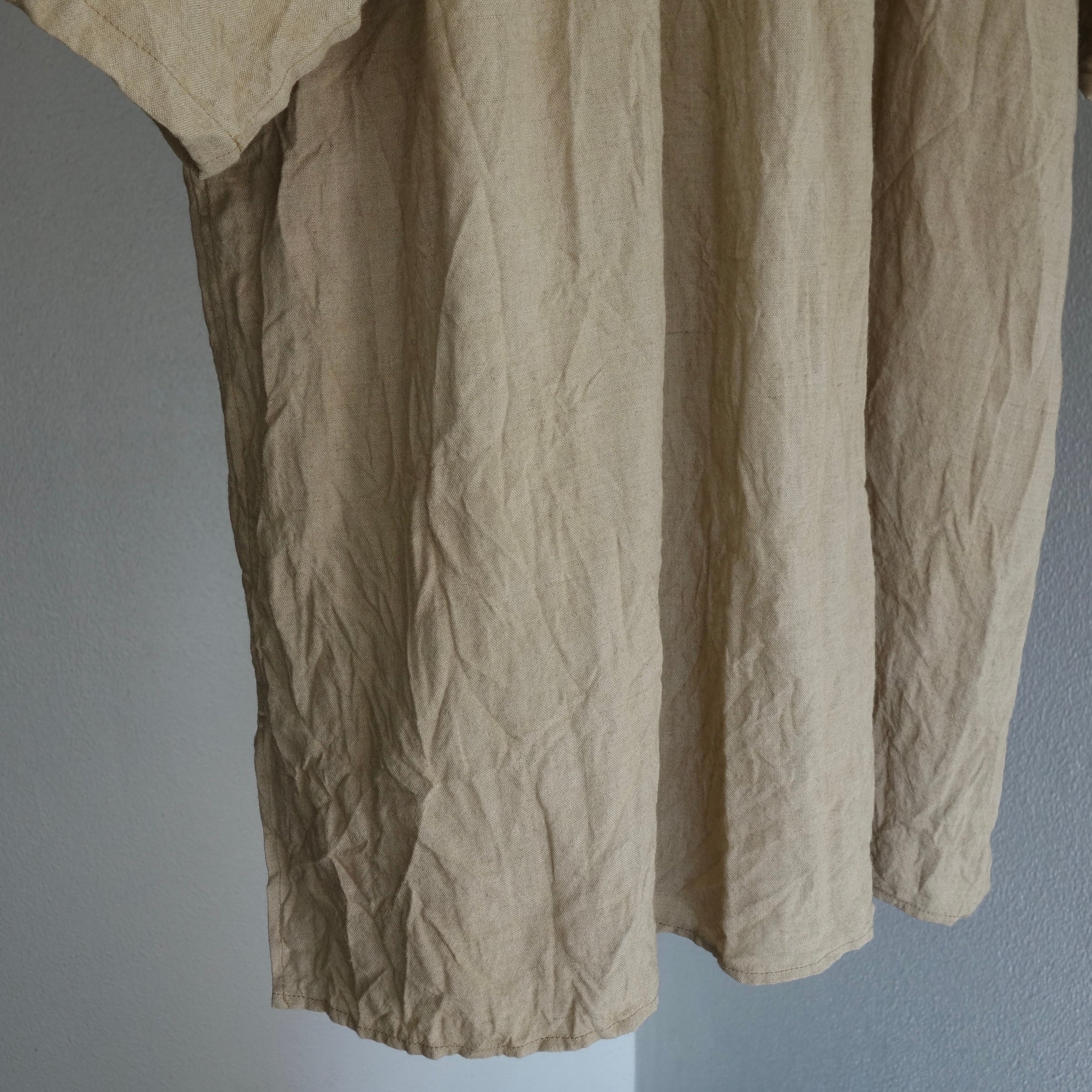 frenchvictorians linen halfsleeve 2026 / old beige | ATELIER GARDENIA