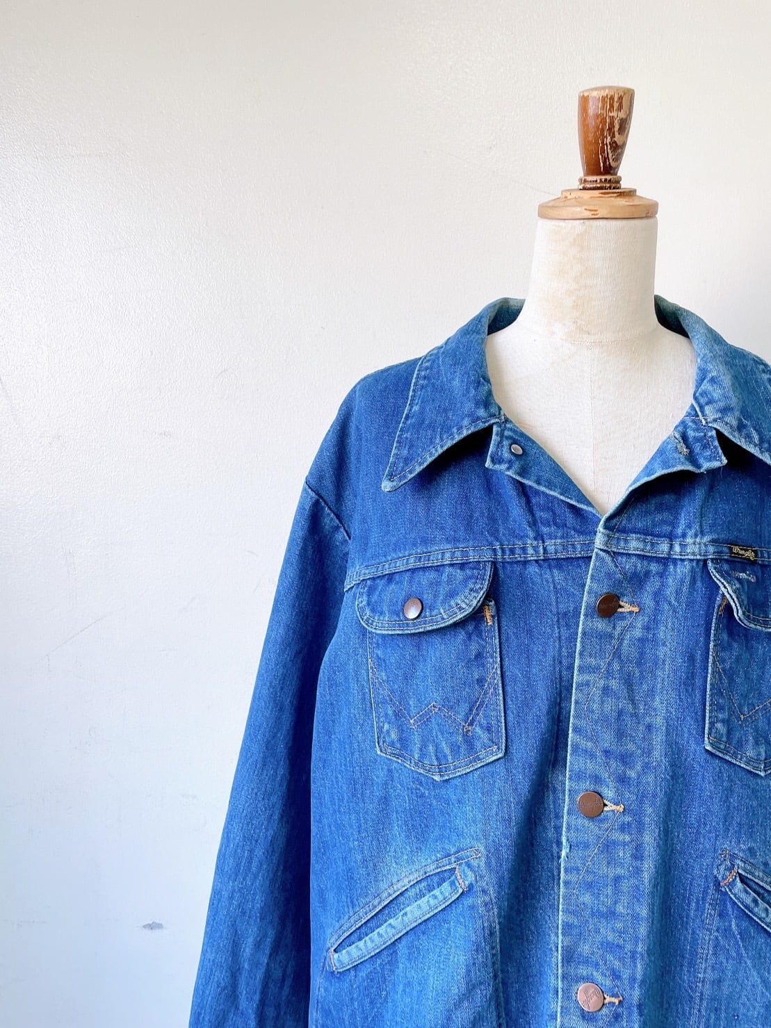 ～80年代 Wrangler ワイドシルエットデニムジャケット 124MJ USA製 | Used & Vintage Clothing 『Lanp  by VALON』 powered by BASE