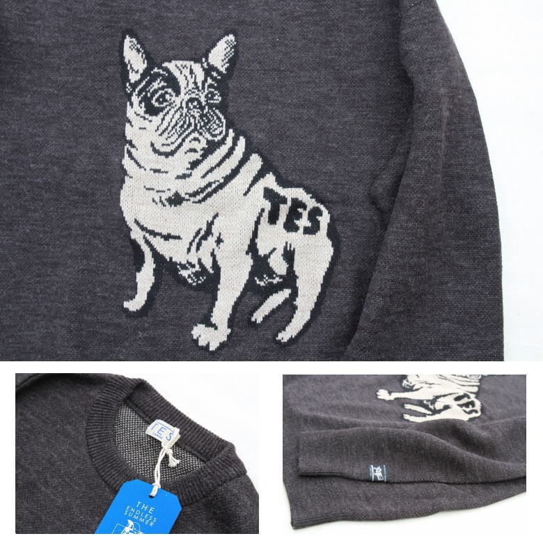 TES テス TES VINTAGE BUHI JQ CREWNECK ヴィンテージ ブヒ