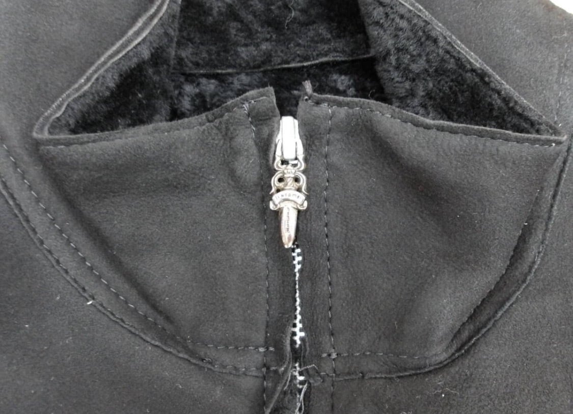CHROME HEARTS クロムハーツ ムートンダガージップアップブルゾン