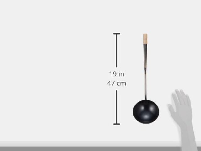 遠藤商事 TKG 中華お玉 大 外径×柄長(mm)128×350 容量目安(cc)約300 中華料理の定番アイテム 使うほど油がなじみ、一層使いやすくなる 鉄製 業務用 ATY12001