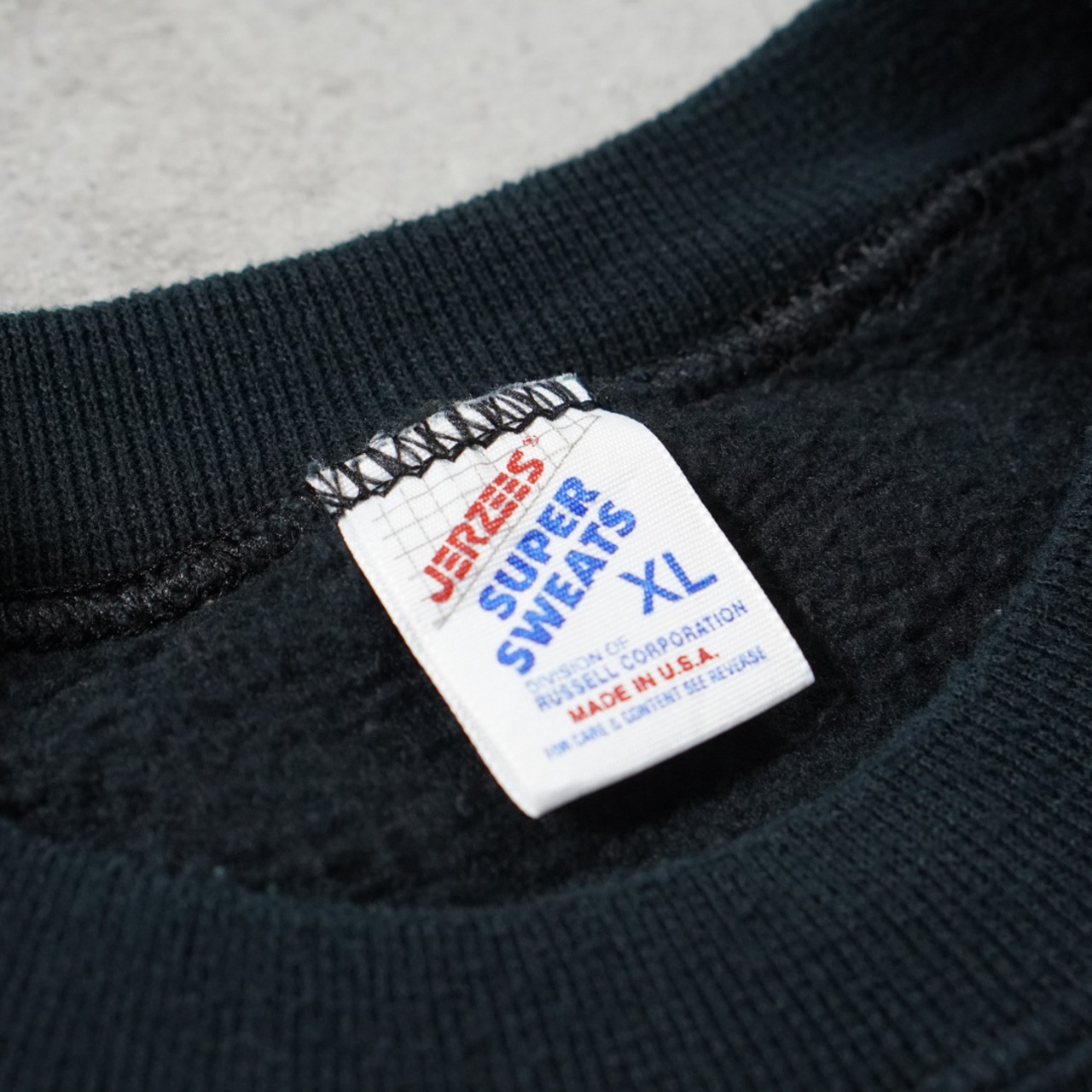 90s JERZEES super sweats black "made in USA" XL 古着 - 10