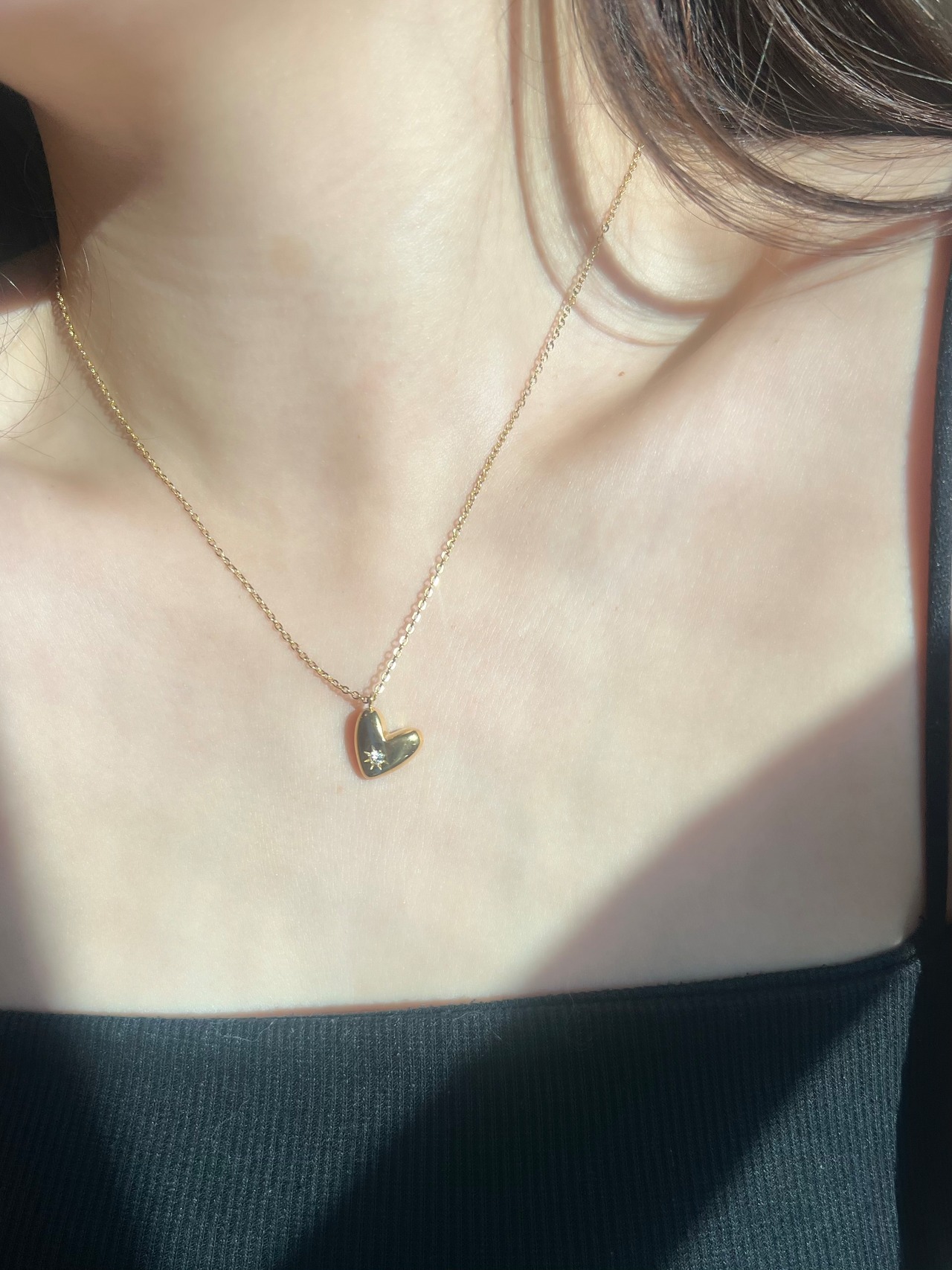 Petite heart necklace