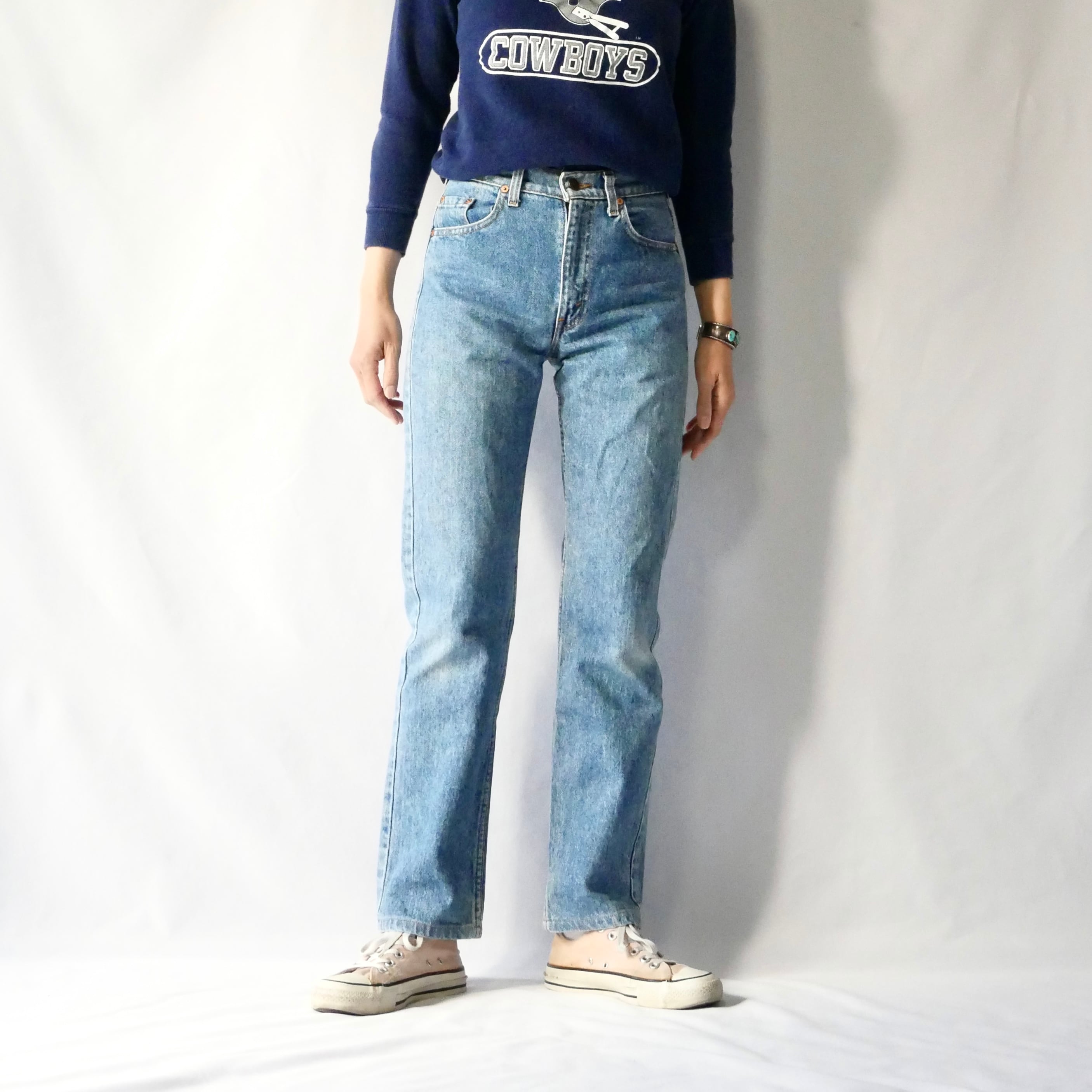 Made in USA 80s vintage crab print blue trim sweat アメリカ製 90