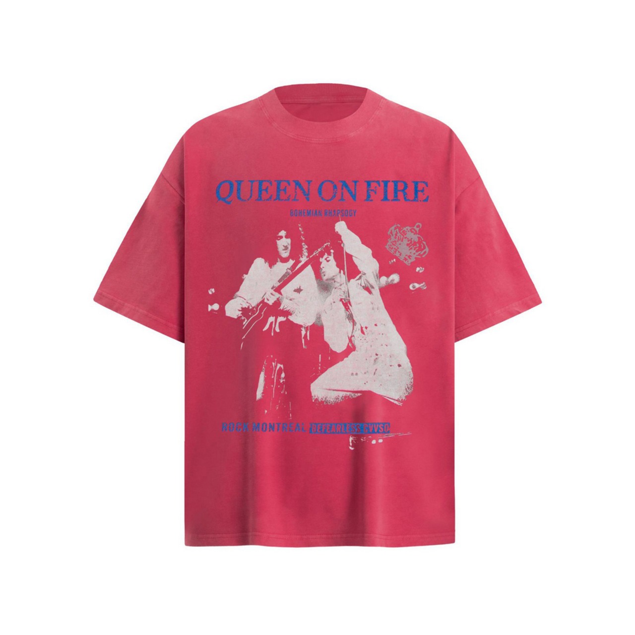 VINTAGE ストリート QUEENバンド Tシャツ T1706