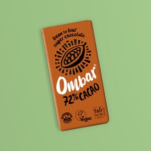 4月28日賞味期限　★10枚セット　ローチョコレート／72% Cacao「Ombar（オムバー）」