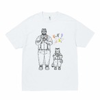 『東京Neighbors』-"ども！イイ？" NAO&NYAO Tシャツ白（ep01全面ラインA ver）