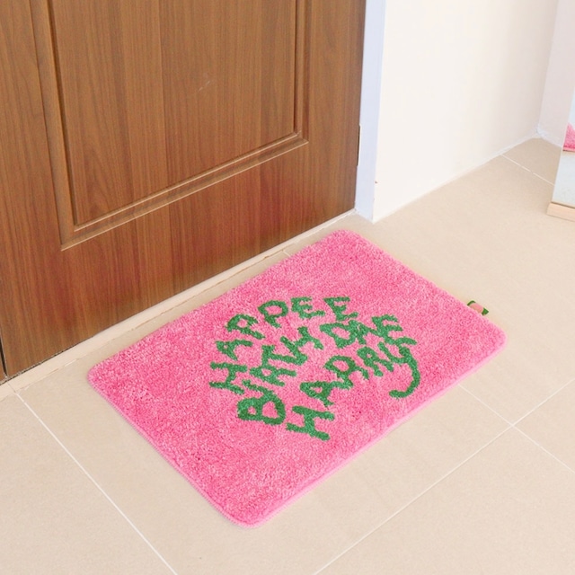 【韓国限定】harry potter birthday cake rug / ハリーポッター バースデーケーキ ラグ フットマット ミニ カーペット