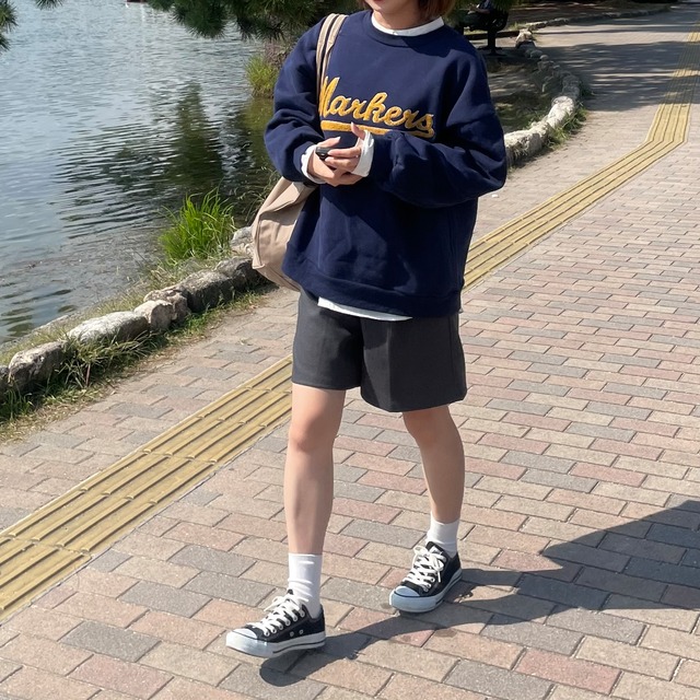 起毛ツイルショートパンツ【グレー】/