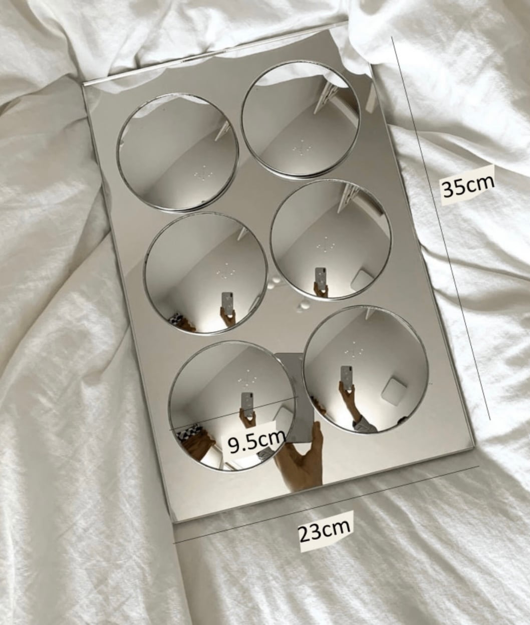 midcentury mirror / ミッドセンチュリー ミラー シルバー オブジェ