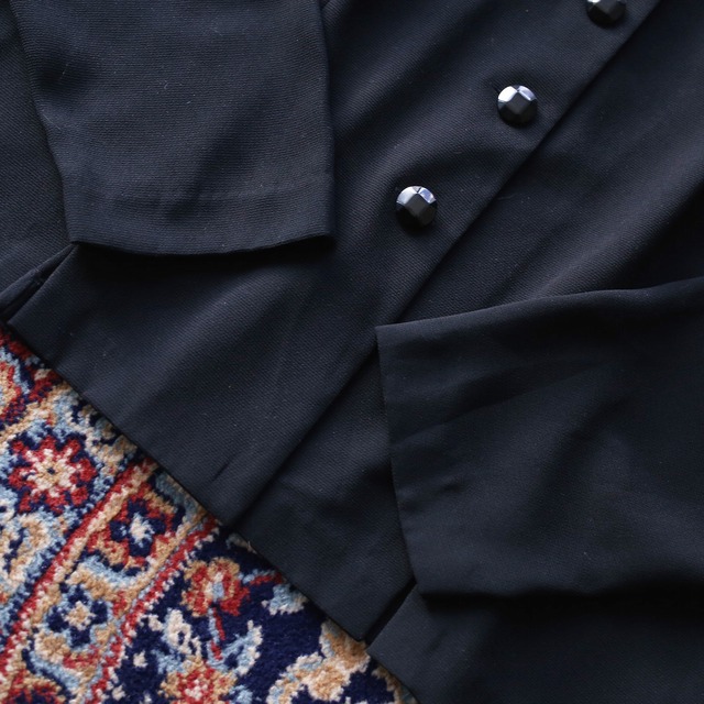 triple collar wide silhouette mode jacket