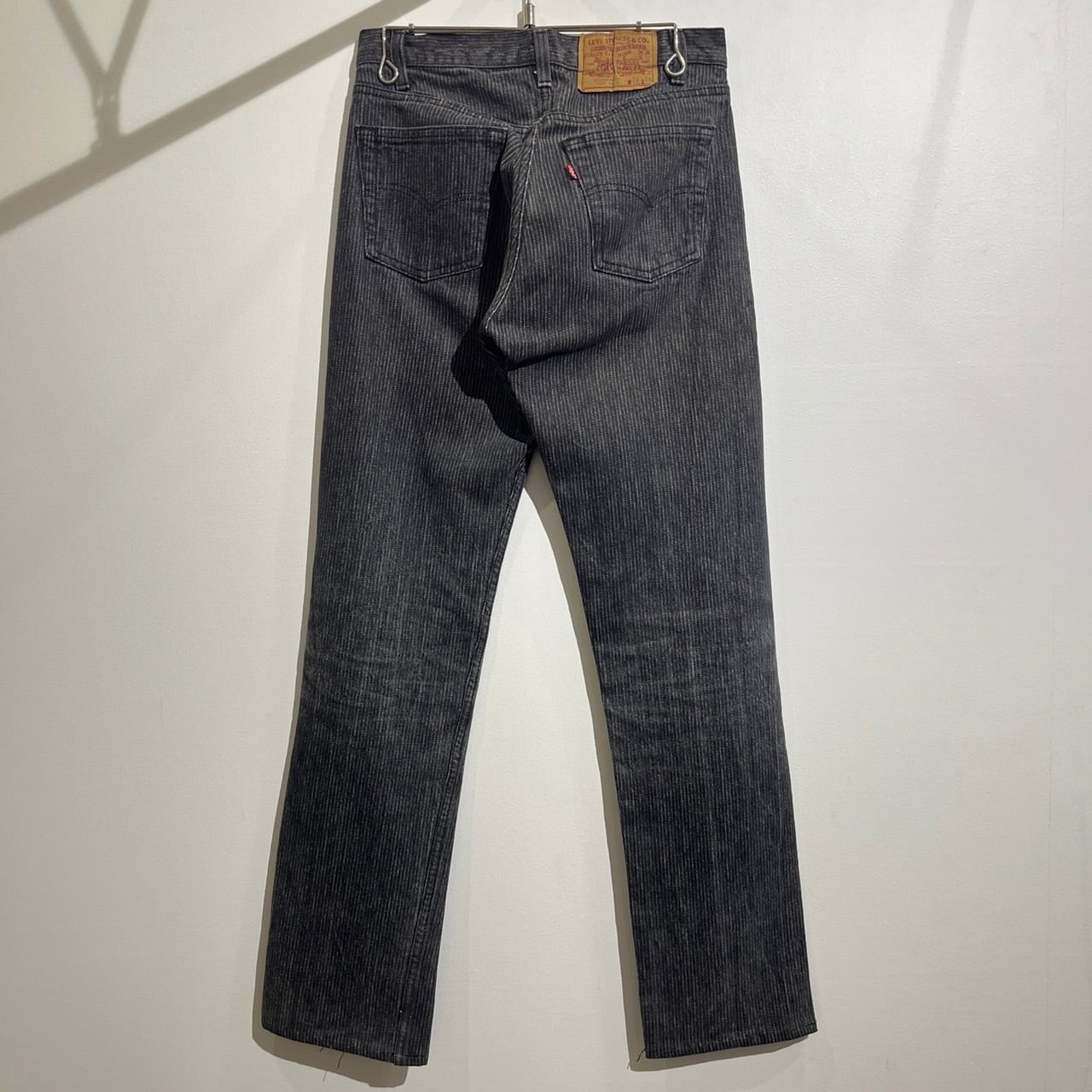 80s Levi's 501 Black Denim Pants ''Stripe'' 80年代 リーバイス