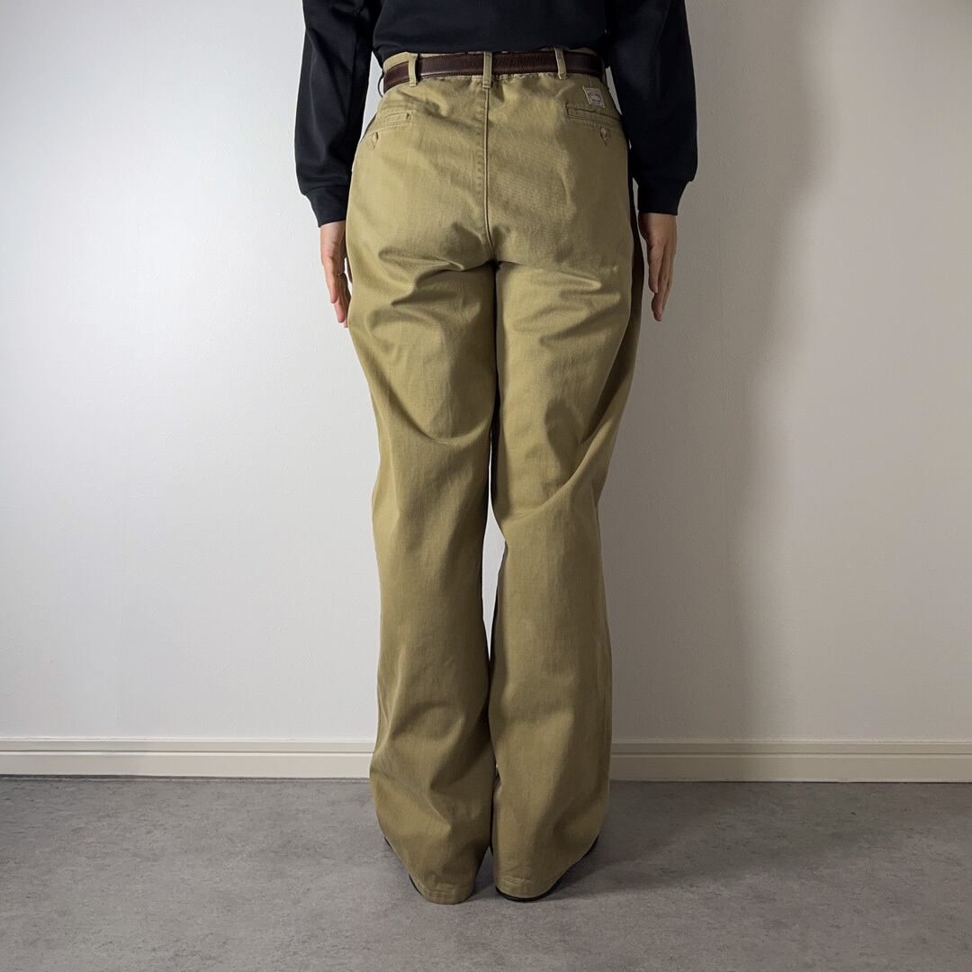 90sPoloRalphLauren チノトラウザーズ TALONジップ 古着 90s 初期型 Polo by Ralph Lauren POLO CHINO 