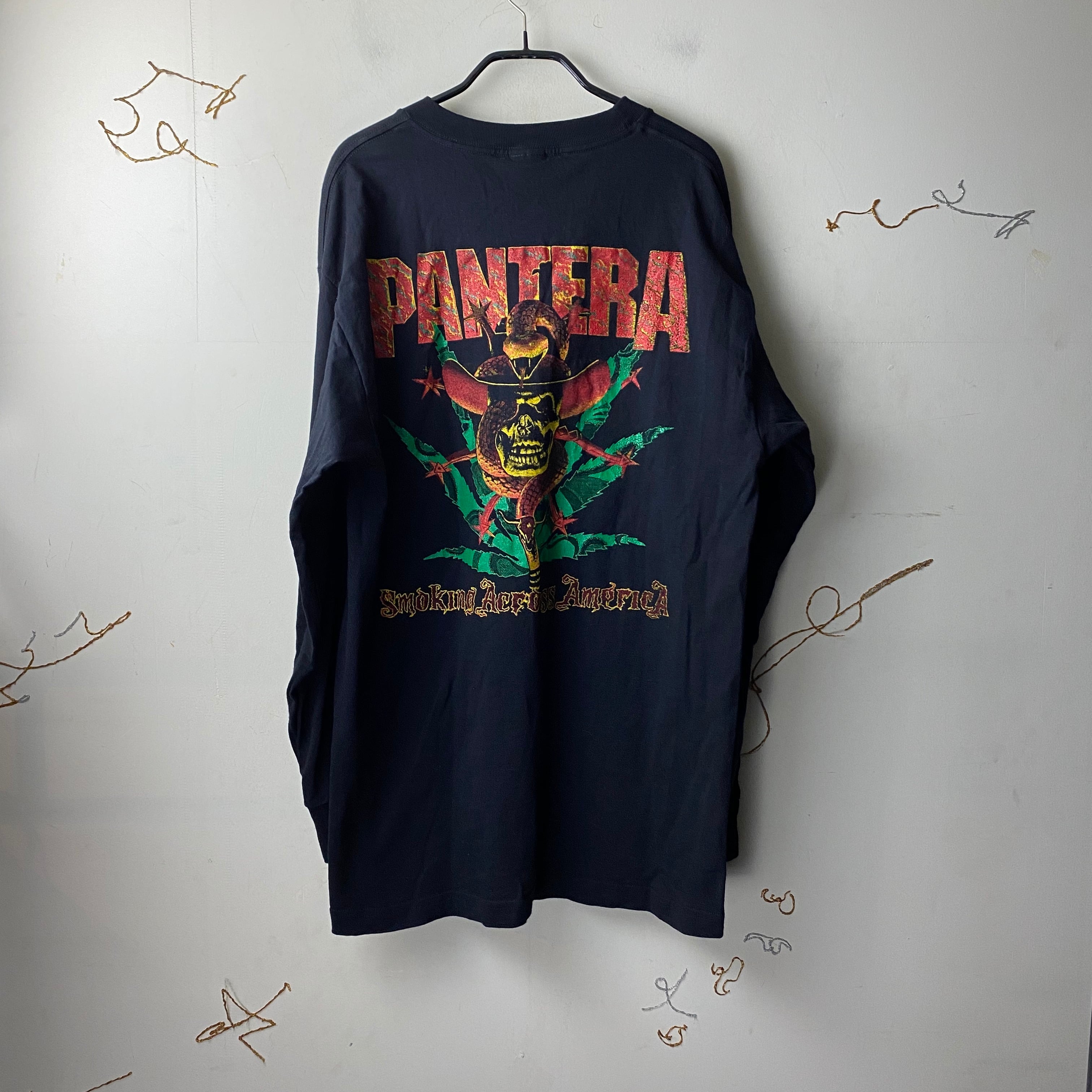 vintage 1990's PANTERA long sleeves music tee “smoking across