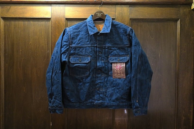 美品 オスティアジャパン衣 古代新 インディゴ藍染 ジャケット デニム 深みを纏う ― 藍×インディゴ刺し子ラティスジャケットの魅力 – SAMURAI