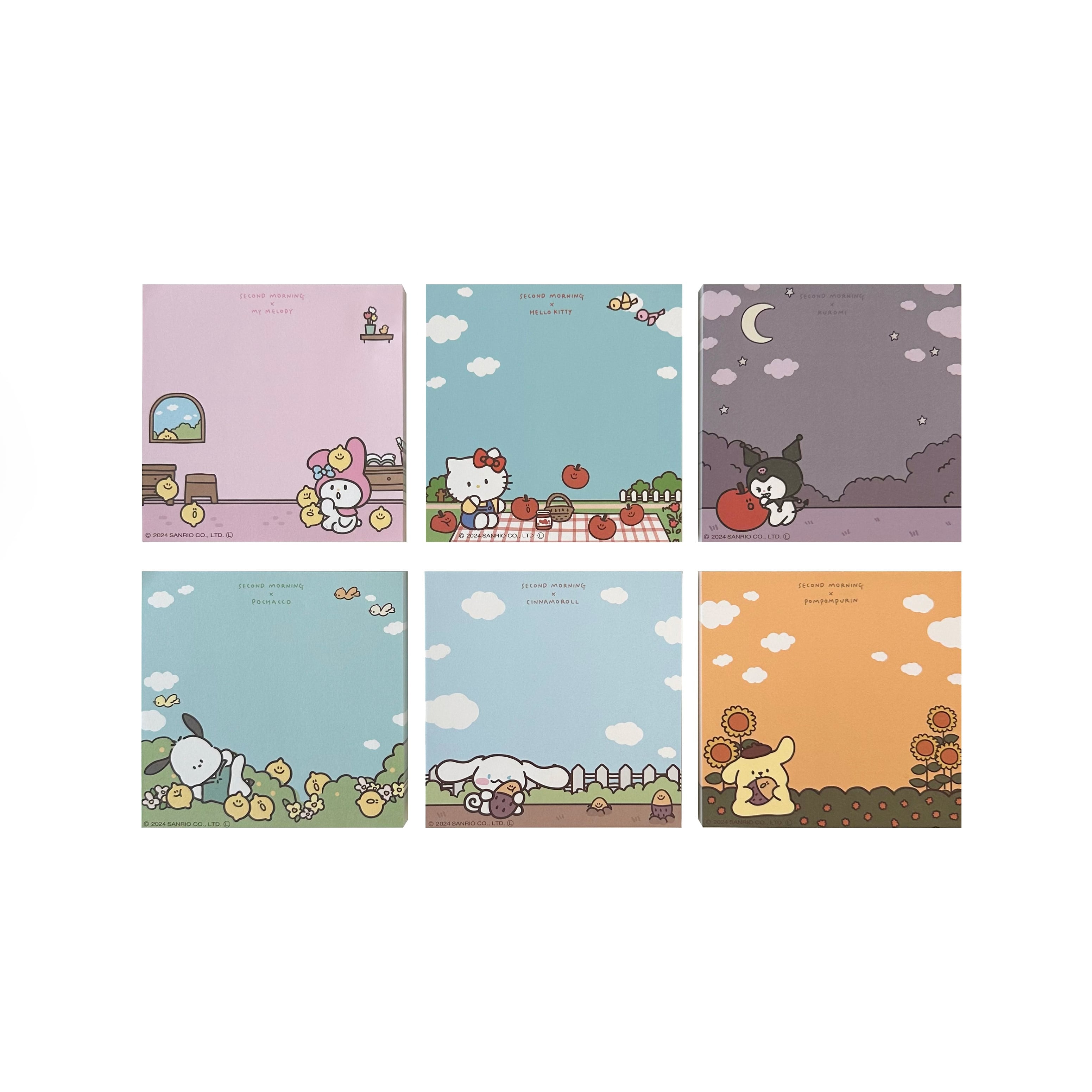 second morning × sanrio characters] One day メモパッド（全6種
