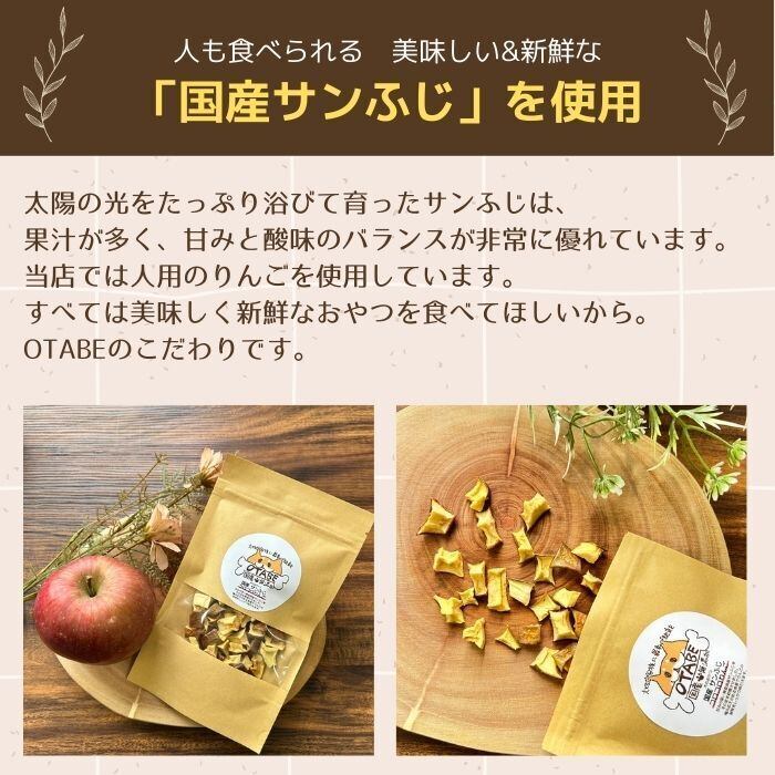 りんごいぬ ママクック フリーズドライの国産りんご（犬用） 【初回送料無料