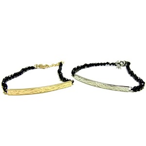 Hawaiian jewelry Onyx Bracelet  (gbs8174)