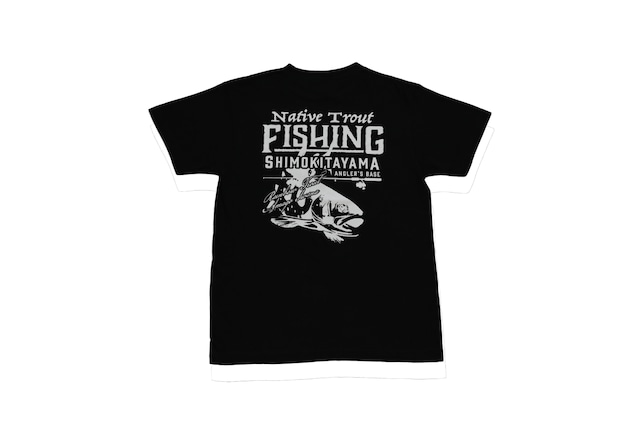 【L】Angler's Base Native Trout fishingTshrit ﾌﾞﾗｯｸ L