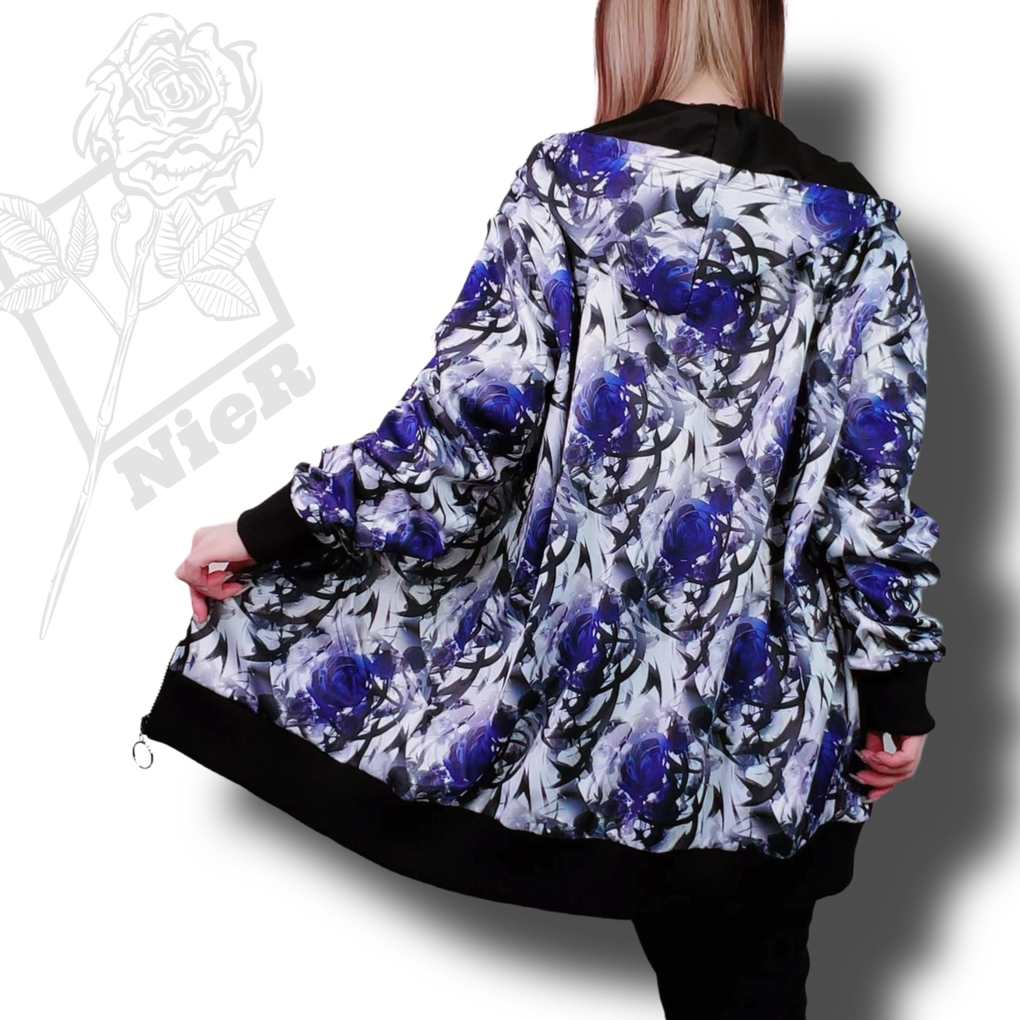 SPIRAL ZIP OUTER【BLUE ROSE】 | NIER CLOTHING powered by BASE
