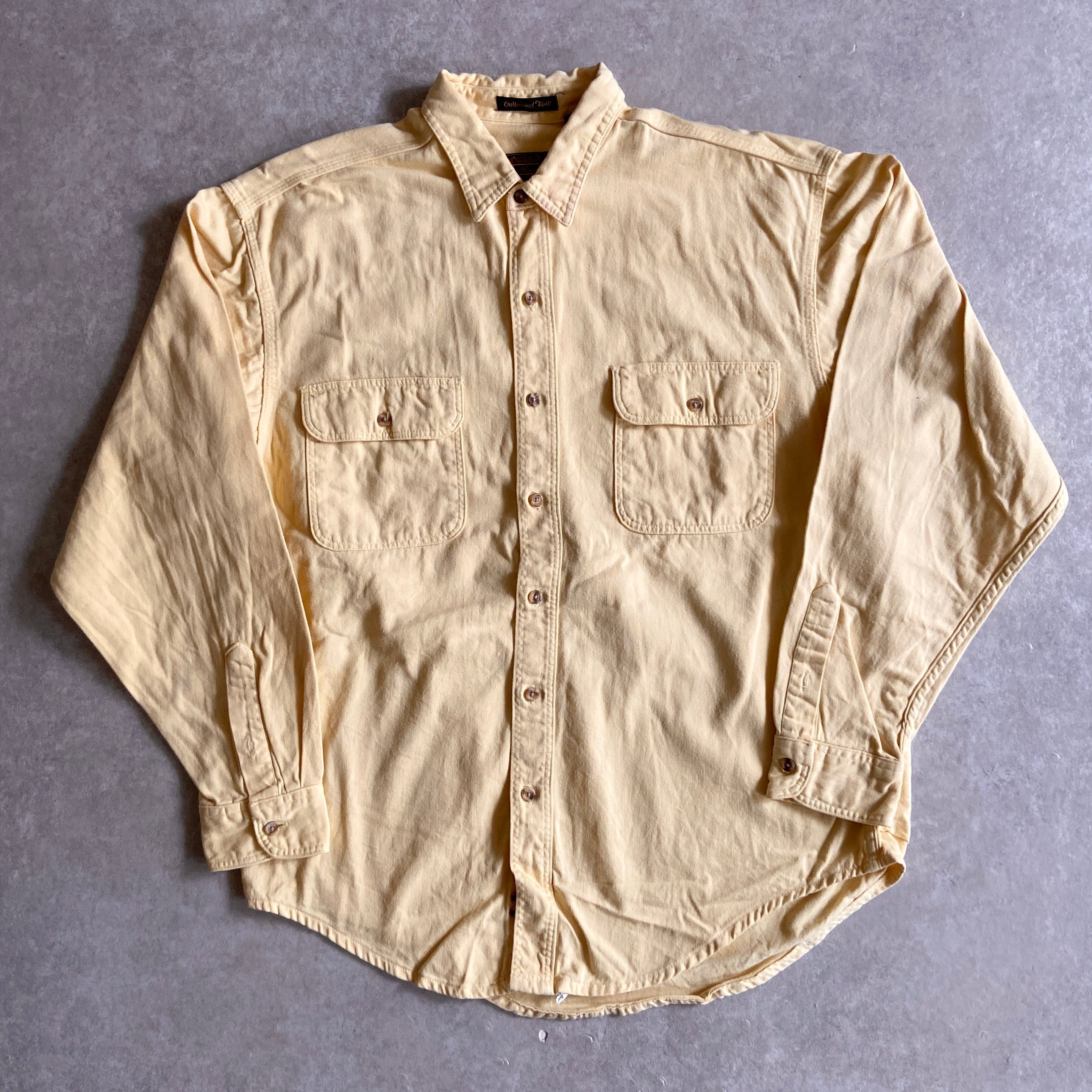 1980s Eddie Bauer L/S Work Shirts L Made in USA H834