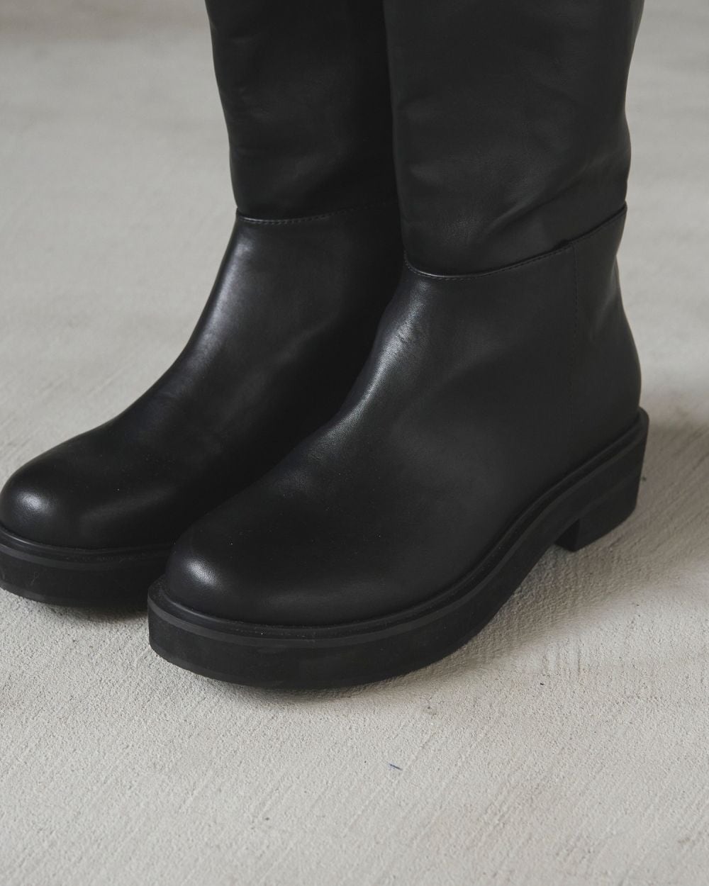 anuke(アンヌーク) Ecoleather Long Boots | サウスオレンジ｜メンズ
