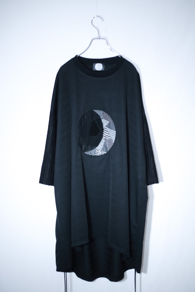 Gather-T-shirts ○ crescent moon  (black)
