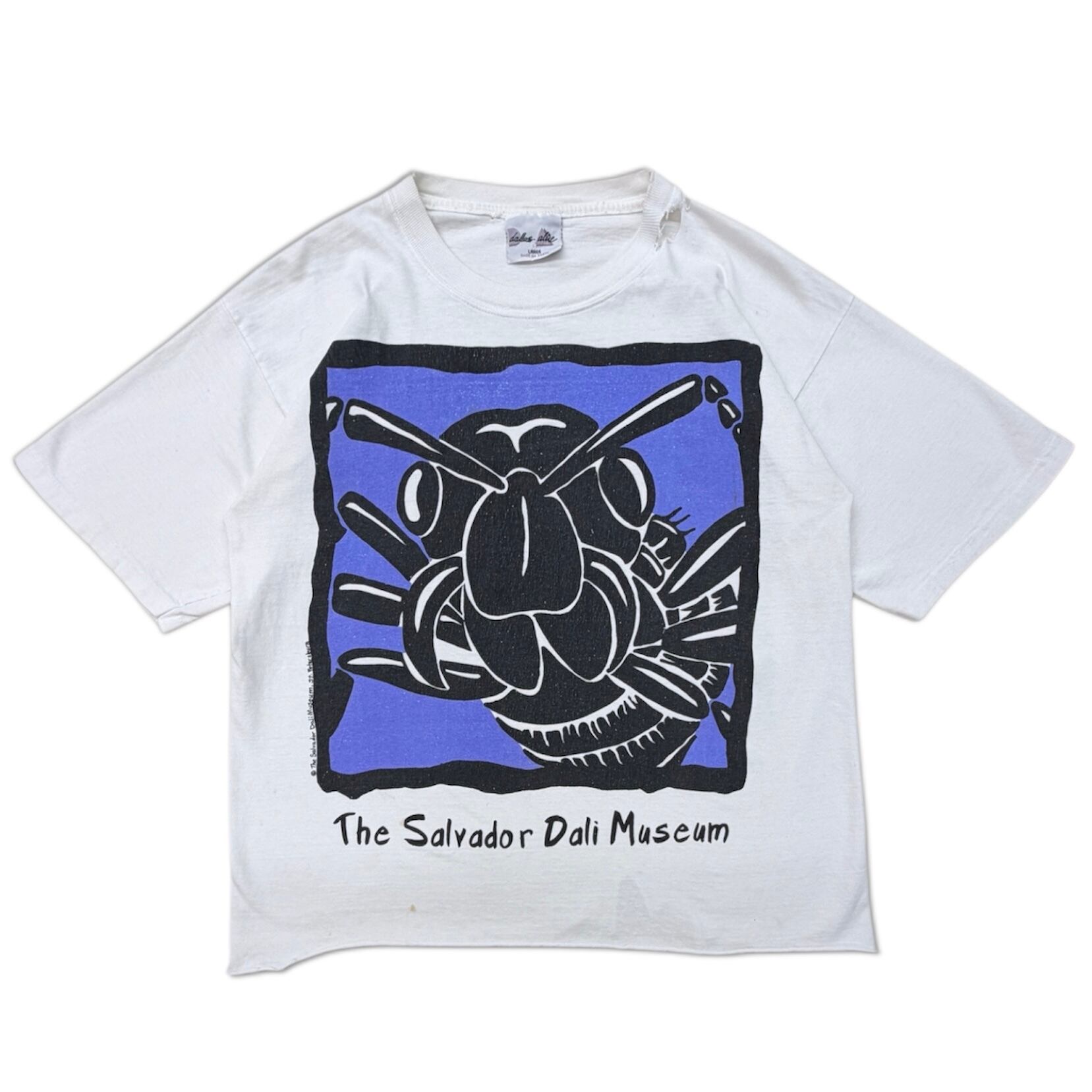 90s 00s ダリアートt ダリサインtシャツ ダリミュージアムt サイズ感○ サラバドール ダリ】 90s Tee The salvador Dali Museum サラバドール
