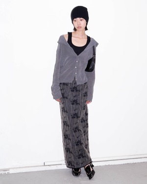 1990-00s Dries Van Noten - rolled edge cotton knit cardigan