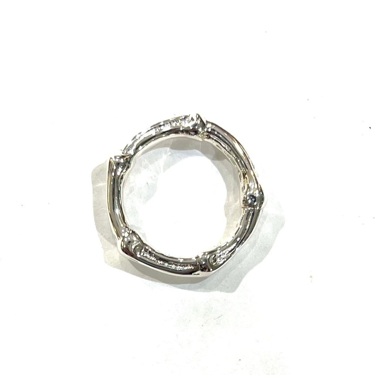 TIFFANY&CO.】2316 TIFFANY &CO バンブーリング 11-12号／シルバー925