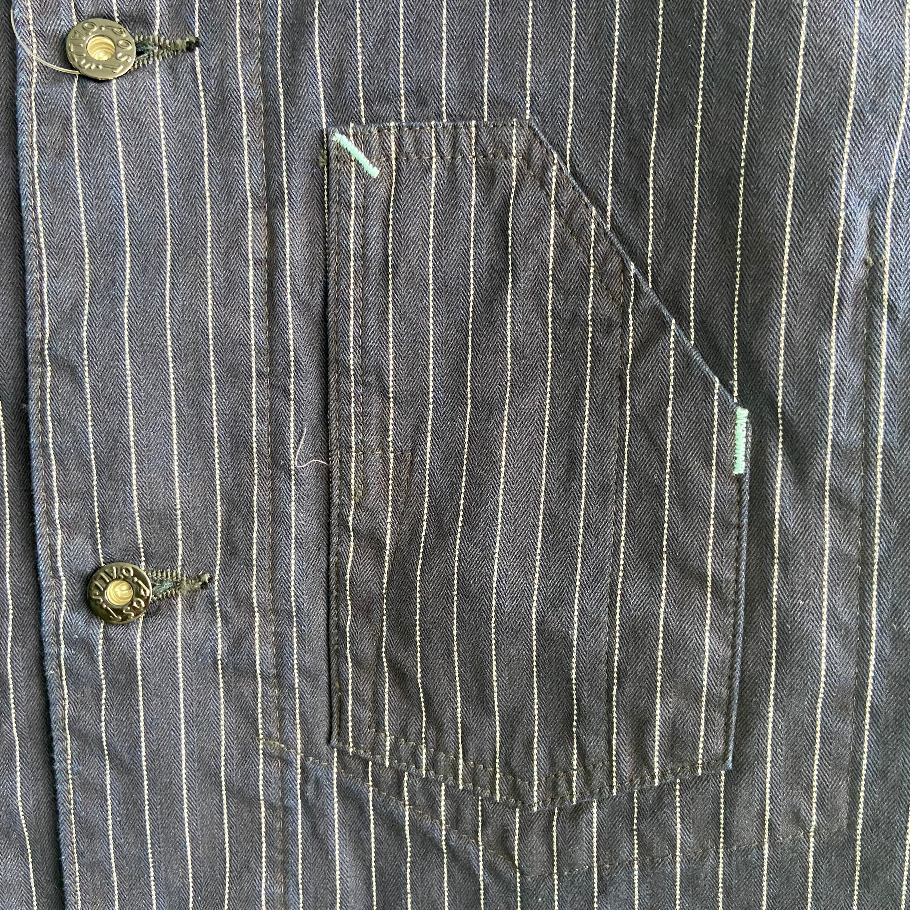 POST O'ALLS / 3111 / DE LUXE RAILROADER 2 / gangster stripe w