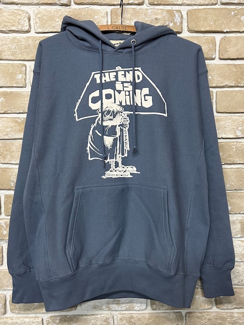 SNOW PLANT VINTAGE GRAPHIC HOODIE "THE END IN COMING"