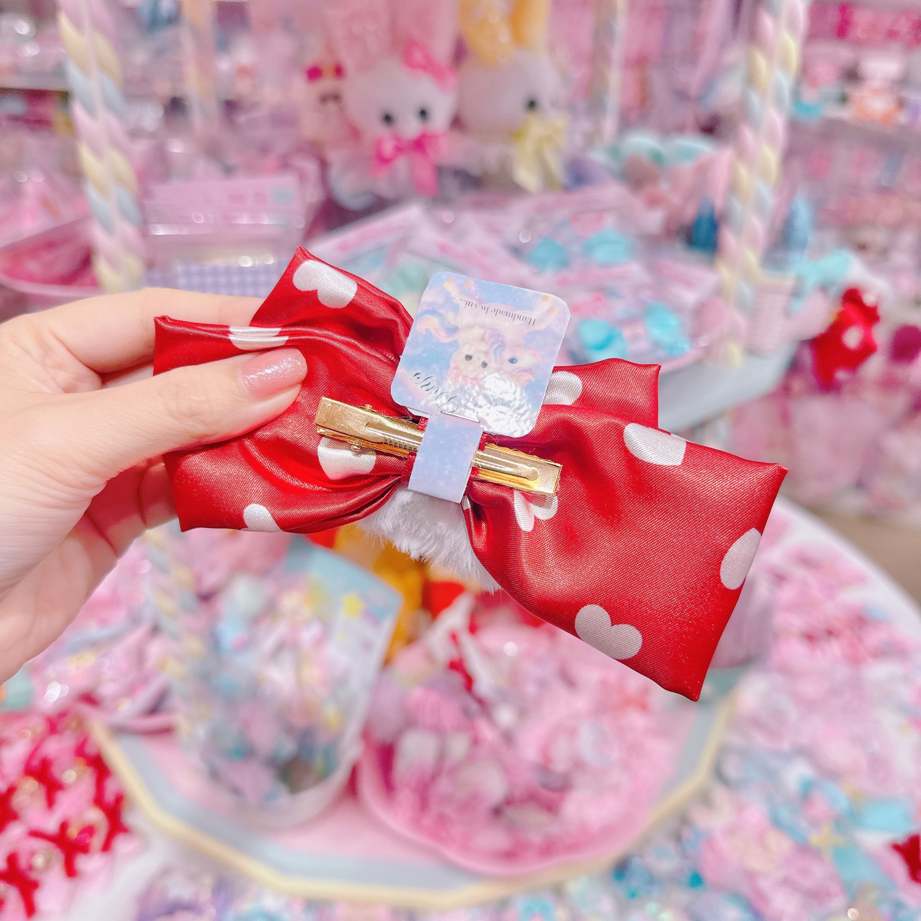 【G6】43-30バレンタインモグモグちゃんヘアクリップ