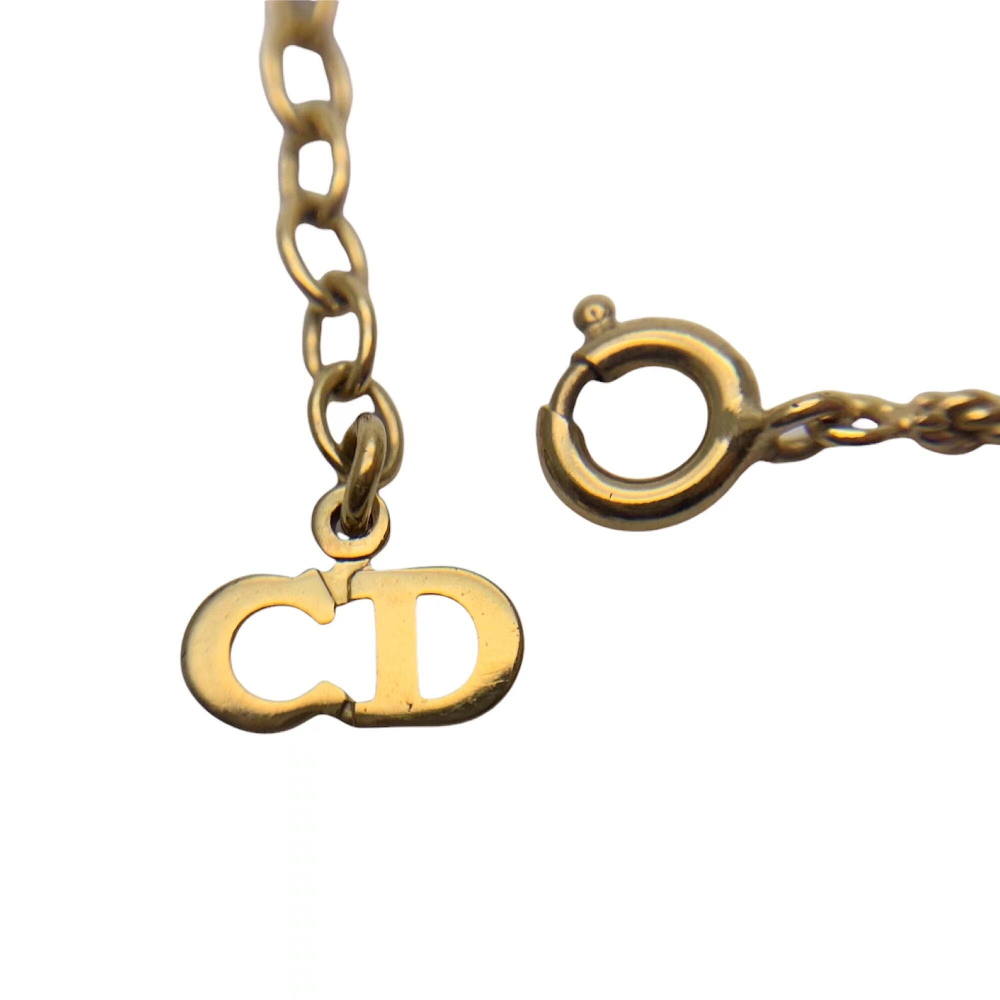 Christian Dior クリスチャンディオール ネックレス エンブレム コイン 