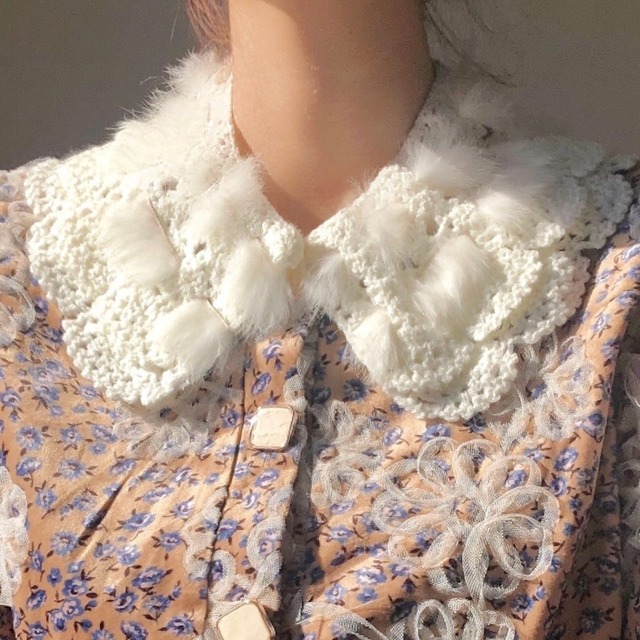 HANDMADE FAKE COLLAR IVORY