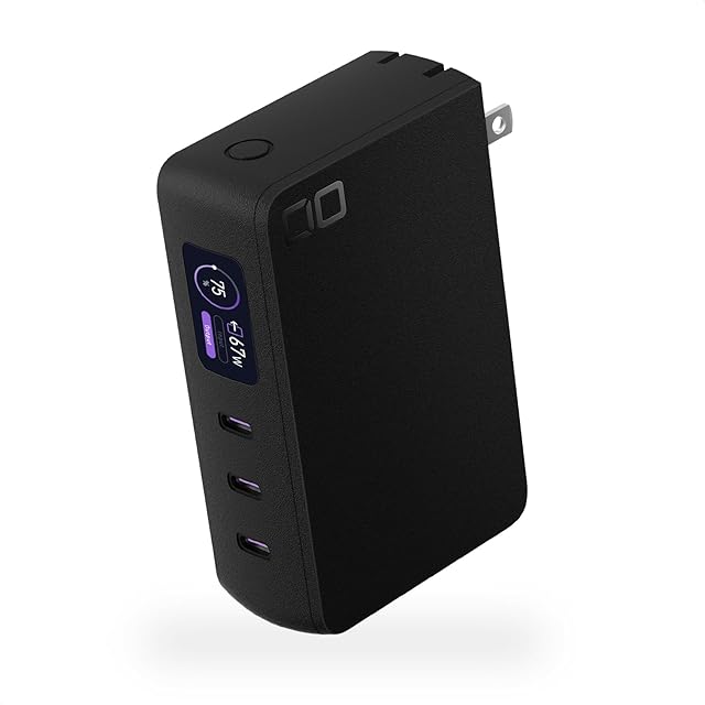 CIO モバイルバッテリー コンセント 一体型 65W 10000mAh CIO モバイルバッテリー コンセント 一体型 65W 急速充電器 10000mAh