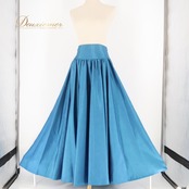 フラダンス 衣装 スカート ブルー系 マウナロア シンプル 無地 Maunaloa 水色 青 さわやか 華やか 鮮やか かわいい おしゃれ 上品 光沢感 ハワイアン アロハ レッスン 練習 フラ ダンス 大人っぽい フレアスカート エレガント 大人 レディース スポーツウエア 軽やか カジュアル