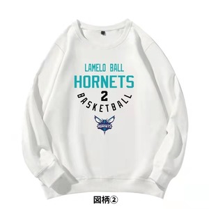 【トップス】HORNETS バスケットボールのプルオーバー 2111202058J