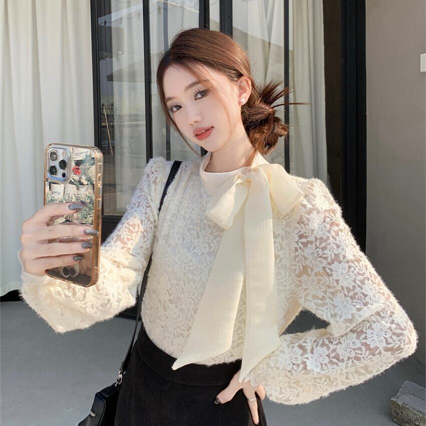 【tops】裹起毛レーストップス M28850