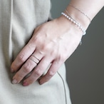 オープンリング 2連 イヤーカフ 2way サージカルステンレス SUS316L