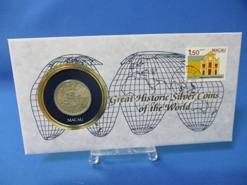 1952 マカオ 5パタカ銀貨 NGC MS63 China - Macau Sar 5 Patacas KM 5