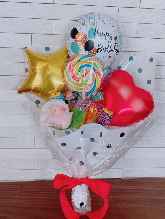 【OA-3】キャンディバルーン　happy birthdayお誕生日のお祝いに！