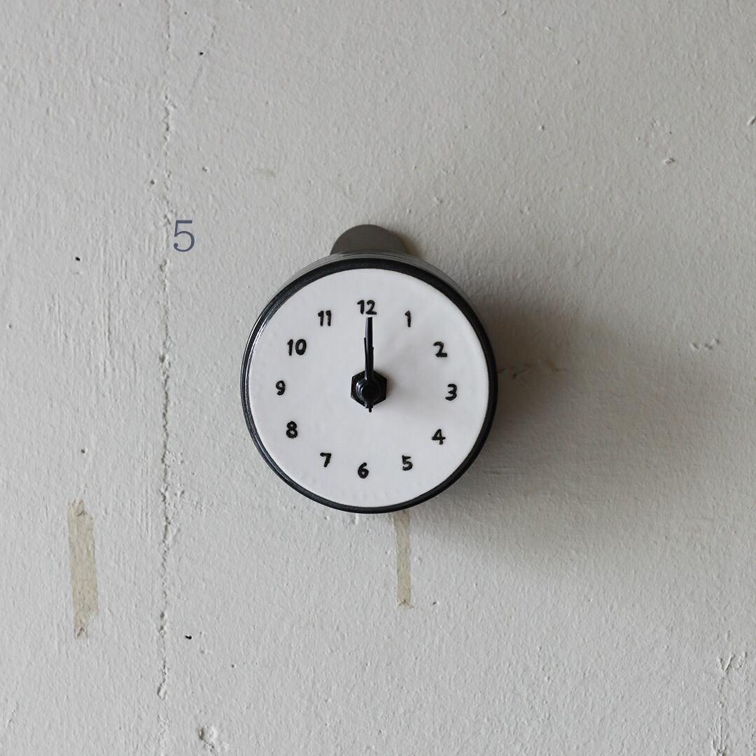 CANASA (カナサ) 壁掛け時計 磁器製 [小] 1~6 | FREEPARK