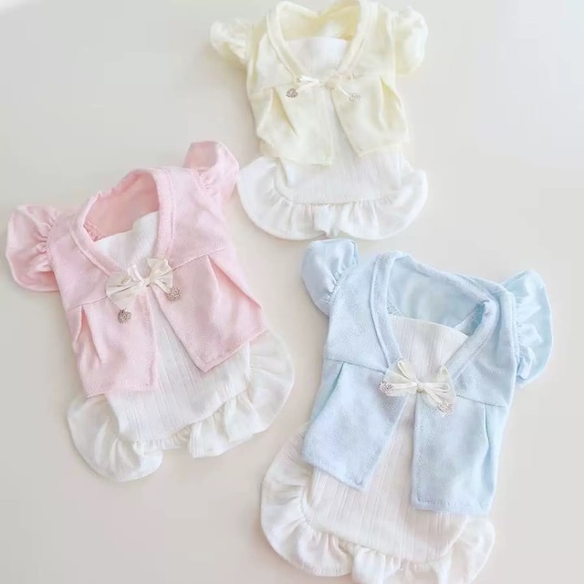pastel vest frill dress