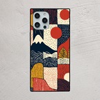 受注生産 iPhoneケース フォークパターン｜フォークアート風 FMSY003A