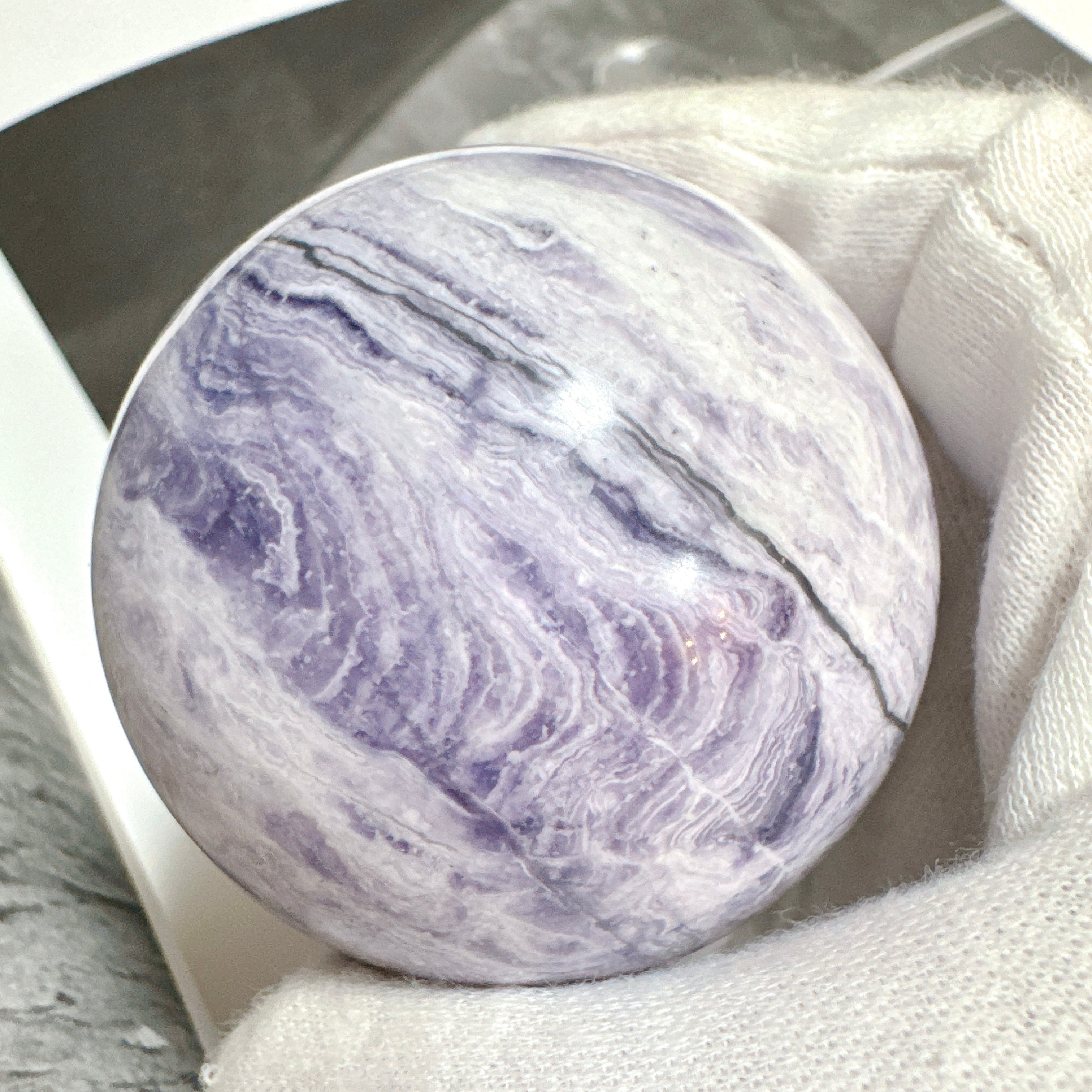 バイオレットマラカイト スフィア 丸玉 天然石 | Rinolis-interior