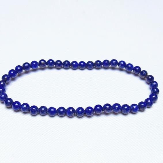 ラピスラズリ ブレスレット 4mm 一点物 メール便可 [M便 1/10] 111-48469