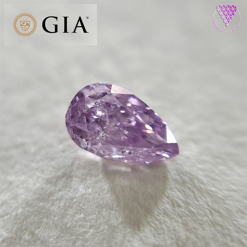 パープルダイヤモンドルース/ F.PINK PURPLE/ 0.119 ct.-