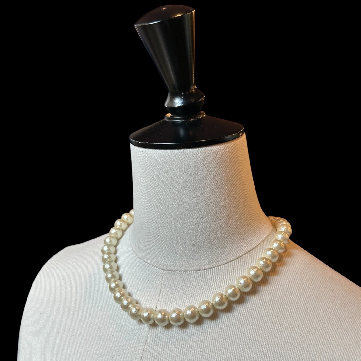 Cotton Pearl Necklace-kisuka コットンパールネックレス