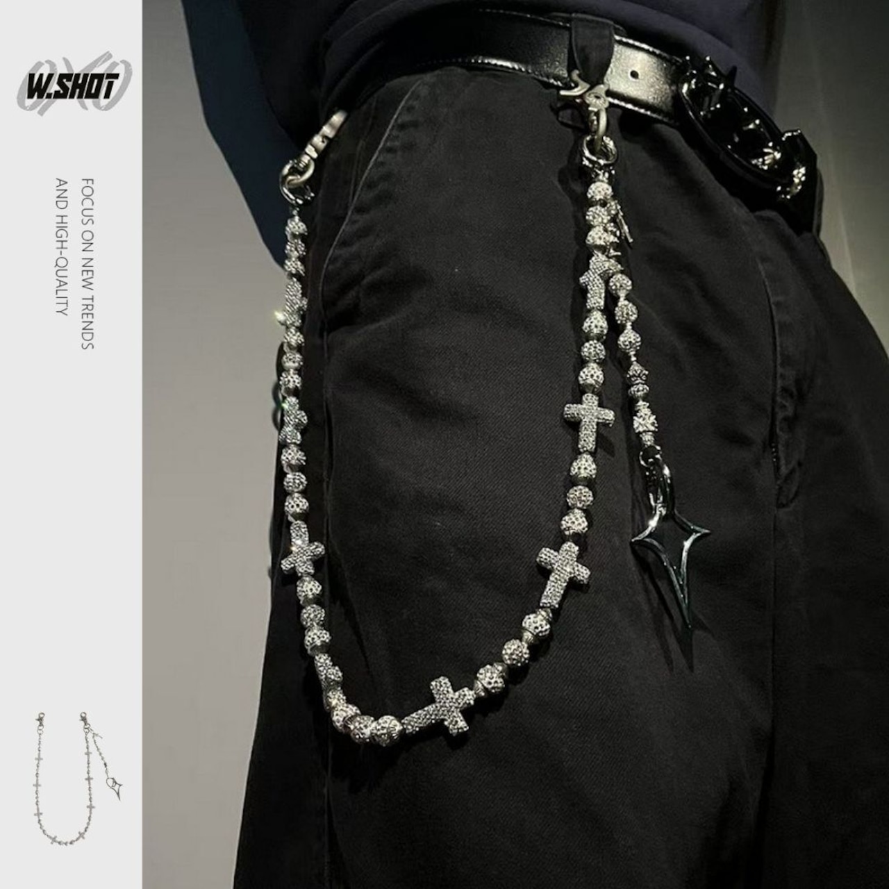 ダイヤクロス ウォレットチェーン G181